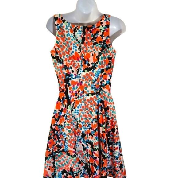 Lilly Pulitzer Gosling colorful fit and flare sleeveless dress size 4 - Picture 6 of 9